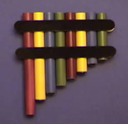 mulitcolored cpvc panpipe