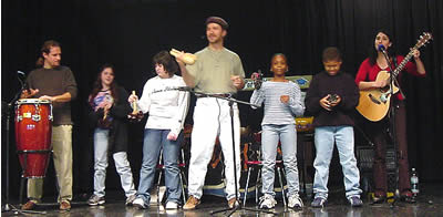 Nada Brahma trio with kids in concert